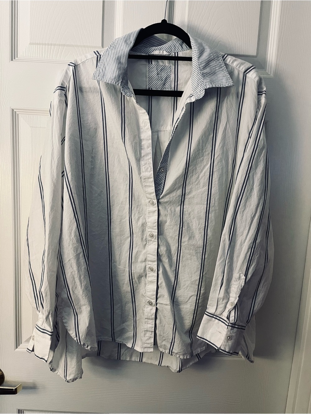 Aerie oversized cropped boyfriend-style shirt - M